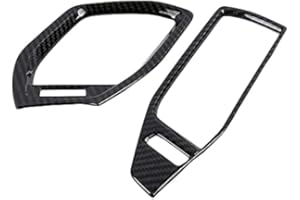 HIGH FLYING para Focus MK4 2019-2022 Negro Consola A/C Panel de Ventilación de Aire Acondicionado Plástico ABS 2 piezas