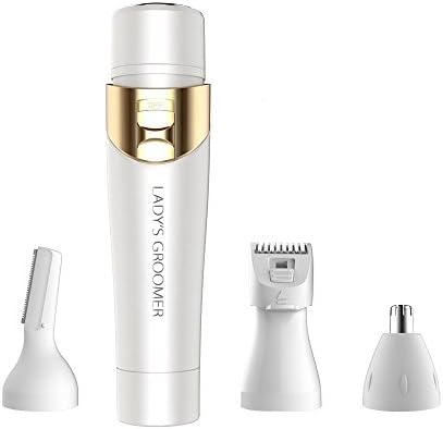 DUTU Professional 4 in 1 Women's Painless Hair Remover Ladies Electric Hair Shaver - Eyebrow Shaping Body Shaver Nose Bikini Trimmer Facial Hair Remover