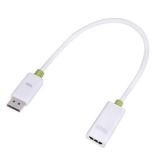 MutecPower 2 Stück Displayport (DP) auf HDMI Video Adapter Kabel Konverter – Männlich zu weiblich – 4K Ultra HD – mit 3 Kabelbinder – Stecker auf Buchse - 3