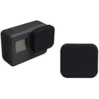 Action Pro Silicone Protective Lens Cap Compatible with GoPro Hero 5 6 7 Black Action Camera Protector (Black)