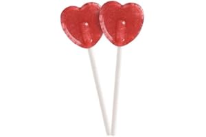 DUPLEIX Sucettes cœur, sachet de 23, à deguster entre amoureux ! Idéal pour offrir ou célébrer un évènement.