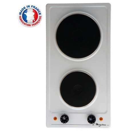 Mezieres - Mesa de cocción 2 F 2500 W blanca IMMO