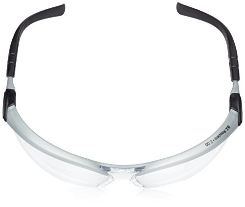 3M BX Readers Schutzbrille BXR02.0, AS/AF/UV, PC, klar, +2.0, Rahmen silber-schwarz - 4