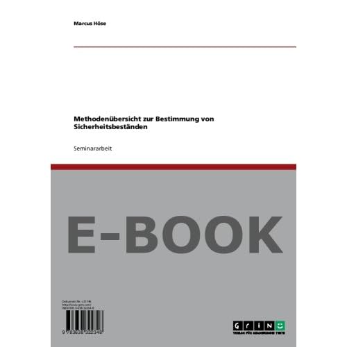 [PDF] Download Methodenübersicht zur Bestimmung von Sicherheitsbestánden Kostenlos