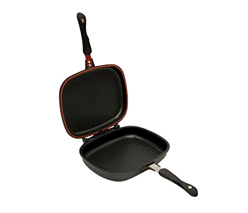 Poêle Nea double face en fonte, noir, 32 cm