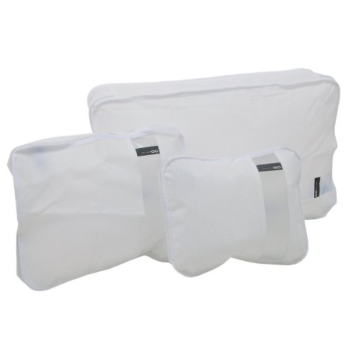 Preisvergleich Produktbild Design Go Reisezubehör Bag Packers 3-teiliges Packset weiß