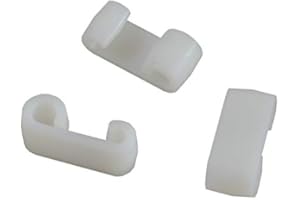 FKANHÄNGERTEILE 50 pezzi – Espansore – Doppio gancio – Gancio – Gancio per telone – Doppio gancio estensibile bianco