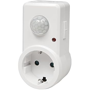 revolt Stecker Bewegungsmelder: Steckdose mit PIR-Bewegungsmelder, 1. ...