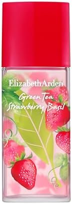 Elizabeth Arden – Green Tea Strawberry Basil Eau de Toilette, Profumo da Donna Fresco e Fruttato con Té Verde, Fragola e Basilico, Profumo Donna Leggero e Vegano dalla Scia Vivace e Duratura, 100ml