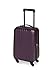 Produktbild Leonardo Koffer Lila 31,5L Reisekoffer Handgepäck Trolley Koffer Hartschale Boardcase