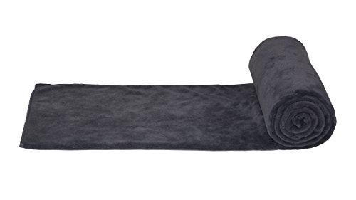 Hope Shine Mikrofaser badetuch xxl badetücher groß Yogat 80cm X150cm (Grau) - 2