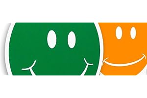 POLITARGHE Cartello TORNO SUBITO/APERTO emoticon per negozio vetrina studio laboratorio officina