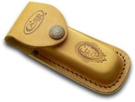 CASE XX Medium Brown Leather Job Case Belt Sheath for Pocket Knives