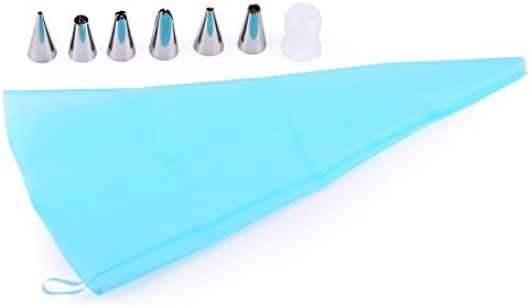 8 in 1 Lcing Piping Cream Pastry Bag with Stainless Steel Nozzle Cake Decorating Tool Set