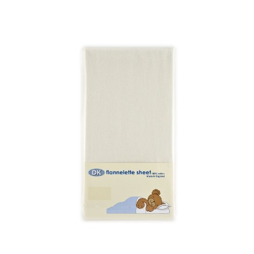 DK Cot Flannelette Sheet (Cream)
