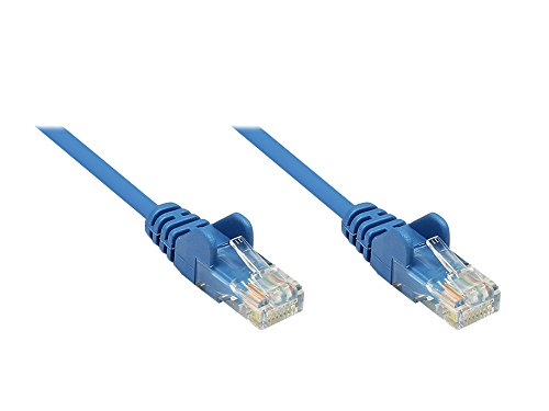 Preisvergleich Produktbild Patchkabel, Cat. 5e, U / UTP, blau, 0,25m, Good Connections®