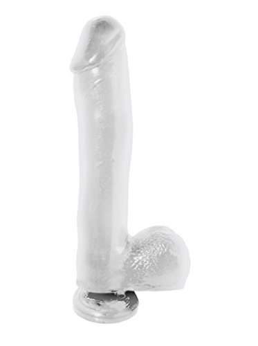 Basix-Rubber-Works-Mens-and-Womens-Dildo-in-Jelly-Clear