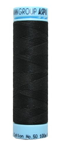 Nähgarn Zwirn TRIANA 100 % Baumwolle 12x3 Amann 100 m schwarz (4000)