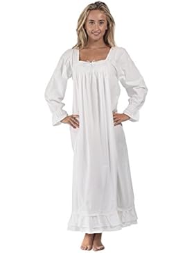 fürThe 1 for U 100% Baumwolle Bodenlang Nachthemd - martha - S-XXXXL