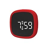 ⏰Spiegel LED Digital Wecker ist multifunktional: Wecker, Temperaturanzeige, LED-Nachtlichtfunktion, Kosmetikspiegel.