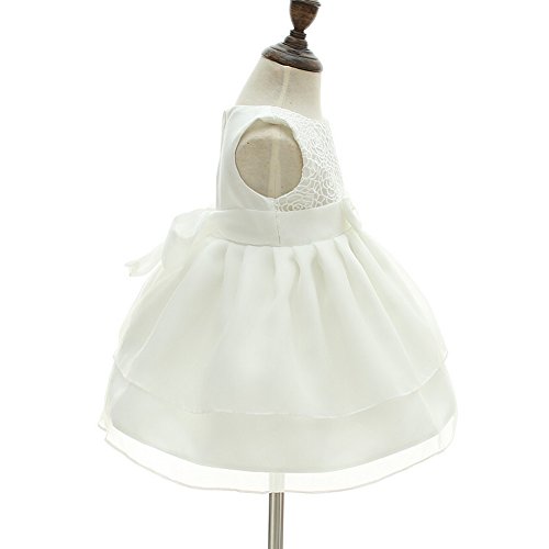 AHAHA Baby Mädchen Prinzessin Kleid Blumenmädchenkleid Taufkleid Festlich Kleid Hochzeit Partykleid Festzug Babybekleidung - 3