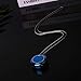 Produktbild MIJIN Mini tragbare Luftreiniger Halskette Anhänger, magnetische Aufladung mit negativen Ionen Anti-Formaldehyd Nebel Asche Schicht Anhänger,Blue