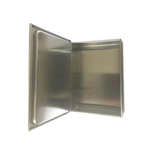 Metalldose In Buchform Mit Scharnierdeckel Edel Und Innovativ, Von Boxance – Praktisch, Stabil, Robust, Handlich, Edel, Silber, Blank, Metall Dose Buch Für Geschenk, Verpackung, Visitenkarten, Schmuck, Mit Deckel, Ideale Geschenkverpackung - 3