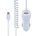 Price comparison product image Slick-Prints Type C In Car Charger 5V 3.1a Built in USB Port Ultra Quick Fast Charging 1 Meter Coil Cable For Asus Zenfone 5z ZS620KL