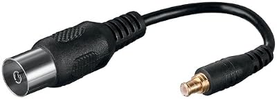GOOBAY Adaptateur câble antenne IEC/Coaxial jack - MCX jack, 0.1 m