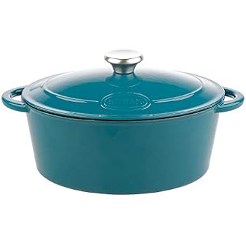 Cocotte En Fonte Sitram SITRABELLA 6.5L - Rouge/Noir - Compatible Induction Et Four - Pour Plats Mijotés