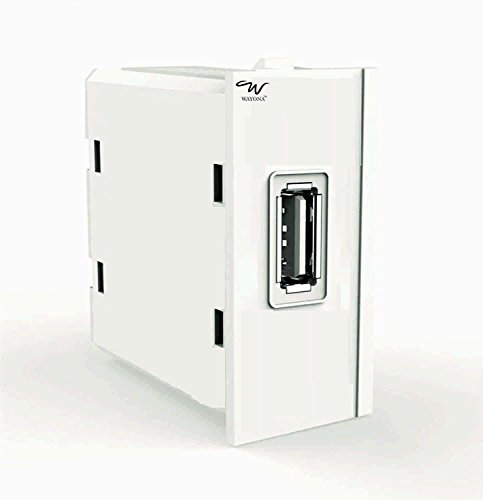 Wayona 1A Single USB Socket Charger (Compatible with Anchor Roma switch plate) - White RS.339 (66.00% Off) - Amazon