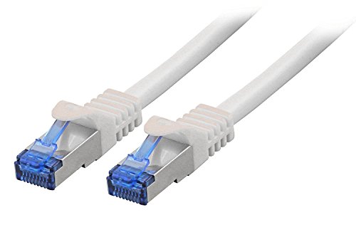 BIGtec 0,50m CAT.7 Ethernet LAN Patchkabel Gigabit Netzwerkkabel Patch Kabel schwarz Kupferkabel (RJ45, Cat 7, S/FTP PIMF, 1000 Mbit/s) 2 x RJ45 Stecker ideal für Switch , DSL Verbindungen , Patchfelder , Patchpanel , Router , Modem , Access Point und andere Geräte mit RJ45 Anschluß ,CAT Kabel KAT Kabel CAT7 CAT 7 - 4