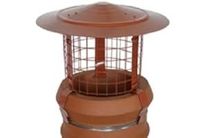 ChimFit Bonnet Cowl Teracotta for Chimney Pot