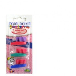 Preisvergleich Produktbild Monte Bianco Zahnb. Kids Ersatz 3St.