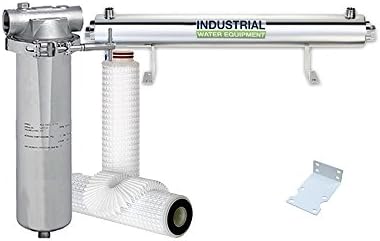 110W UV Water Stainless Steel Filter Disinfection Steriliser Kit 90l/pm-1" Conn