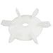 Produktbild DealMux Maschinenteil Off White Plastic 18mm Innen-Ø Impeller Motor Fan Vane