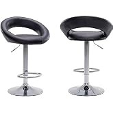 Genel BAR TABURESİ: Modern, F&Uuml;ME, Suni Deri, Yuvarlak, Krom, Basit, 64 cm