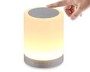 Wireless Speaker Touch Lamp For Huawei nova 5i nova 5i pro nova 5t Nova Plus P10 P10 Plus P20 P20 lite P20 Pro P9 C P9 Plu Hyve Pryme Le Eco Le Le Eco Le 1 Le Eco Le 2 Le Eco Le 2 Pro Le Eco Le Max Le Eco Le Max2 Le Max 2 Ultra Boost Bass with DJ Sound Portable Home Speaker with Audio Line in Night Light LED One Touch Lamp Speaker Touch Control, USB Rechargeable (Multicolor)