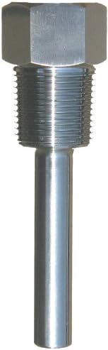 Trerice 76-4G5 Thermowells For Bimetals & Sensors, 3/4" NPT Connection, 4" length, 304 SS