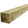 Timber Fence Post/Gate Post 75mm x 75mm (3x3 inch) 1.2m (4ft) Pressure Treated Wood