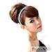 PRETTYSHOP Up Do Hair Bun Topknot Knot Scrunchy Scrunchie Hair Piece Pony Tail Elegant Lovely (dark brown 2/33)