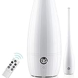 Humidificateur au sol, Humidificateur ultrasonique 4L avec capteur d'humidité à affichage à LED, Réglage de la minuterie sur 8 heures, Climatiseur intelligent à humidité constante YZPJSQ