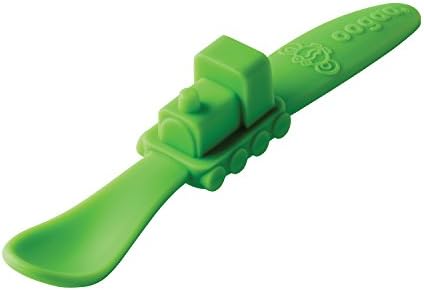 Oogaa S841 Silicone Train Spoon Green