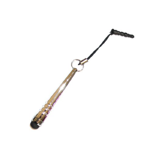 Universal Kegelförmiger High Sensitive Pen Stift Eingabe Stift für Apple iPhone HTC Sony Huawei Samsung Microsft Nokia Motorola in Silber