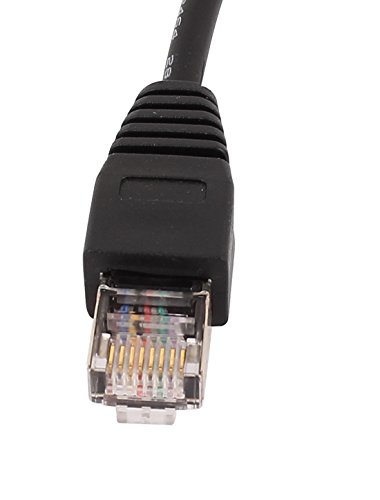 sourcingmap® 2Stück 30cm Ethernet LAN Stecker Buchse RJ45 Netzwerk Kabel Erweiterung Schnur - 3
