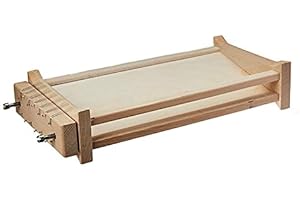 Antech - Chitarra per pasta fresca, chitarra Abruzzese per pasta, spaghetti, fettuccine,tonnarelli, tagliapasta inox doppio lato, artigianale in legno