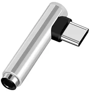 USB Type C to 3.5mm Jack aUX Audio Headphone Adapter Splitter Converter Cable Support (Pack of 1)
