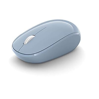 Microsoft RJN-00014 souris Bluetooth Mouse - Pour PC & ordinateurs portables Compatible Windows, Mac, Chrome OS (confortable, transportable, autonomie des piles 12 mois) - Bleu Pastel [Nouveauté 2019]