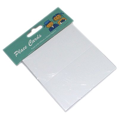 Preisvergleich Produktbild Platzkärtchen, Weiß, 50 Stück