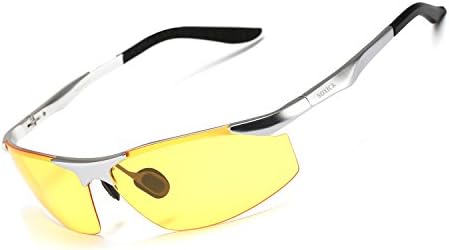 Soxick Night driving Glasses Reduce the Headlight Increase the Brightness Special for Raining and Cloudy day Suitable for Fishing Cycling Bicycle and Climbing
